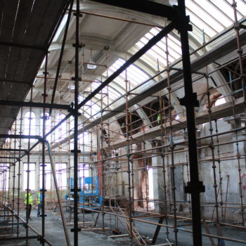 2.3 Drawing Office - scaffold for plasterwork