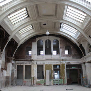 2.4 Drawing office 2 windows and brickwork exposed