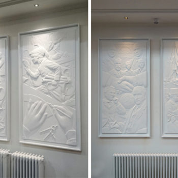 Bas Relief panels 1-4, credit Tandem Design