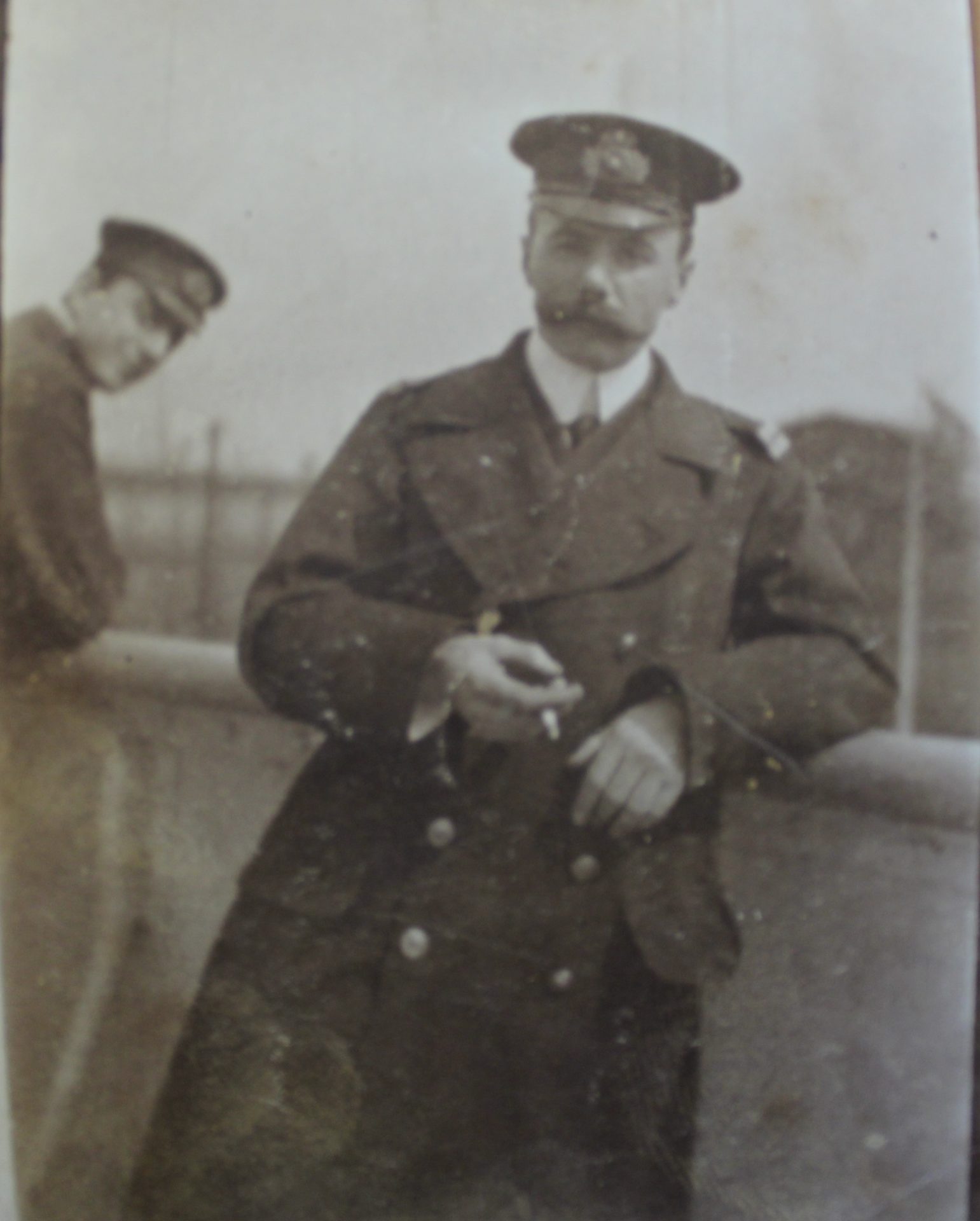 Dr Simpson on board RMS Olympic, credit John & Denis Martin