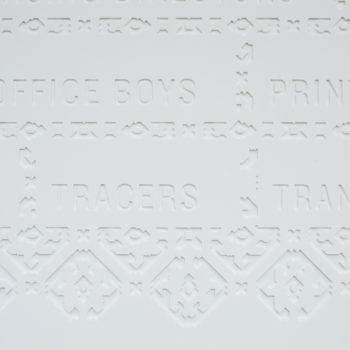 Job Titles Bas Relief, credit Carrie Davenport