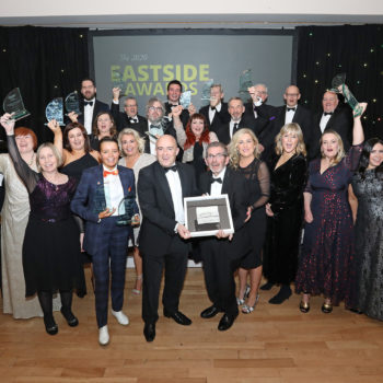 Eastside Awards 2020 Winners with Jonathan McAlpin of East Belfast Enterprise